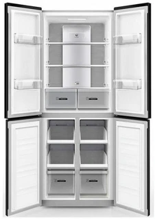 Холодильник ASCOLI ACDS460WE, золотистый 