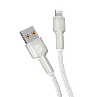 Кабель Deppa Elite USB2.0 Am - Lightning, 1 м, 2 A, белый 