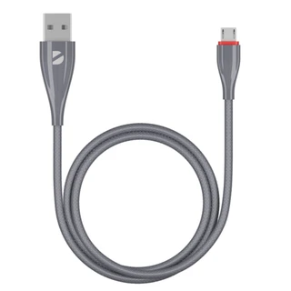 Кабель Deppa Ceramic USB2.0 Am - microUSB, 1 м, 2 A, серый 