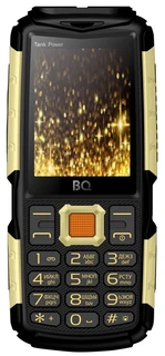 Сотовый телефон BQ 2430 Tank Power, черный/золотистый 