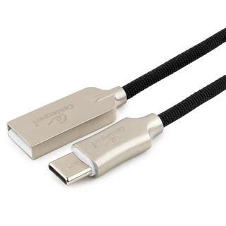 Кабель Cablexpert Platinum USB2.0 Am - Type-C,1.8м, черный