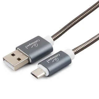 Кабель Cablexpert USB 2.0 Am - microUSB, 1.8 м, титан