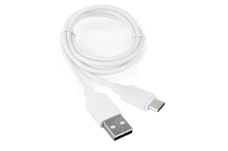 Кабель Cablexpert USB2.0 Am - microUSB, 2.4 A, 1м, белый 