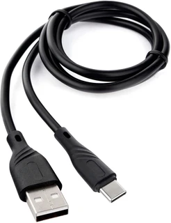 Кабель Cablexpert USB-А 2.0 - USB-C, 1 м, 3 А, черный (CCB-USB2-AMCMO1-1MB) 