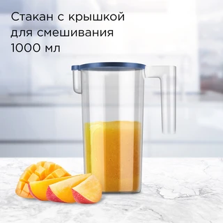 Блендерный набор REDMOND BH402, серебристый/синий 