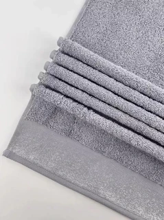 Полотенце Cleanelly Via Lattea серый 50х90 см, махра 