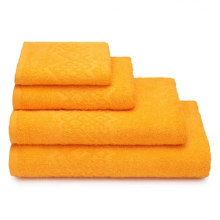 Полотенце Cleanelly Flashlights оранжевый 30х70 см, махра