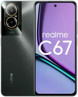 Смартфон 6.72" Realme C67 6/128GB Black Rock 