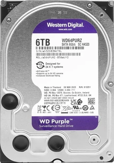 Жесткий диск WD Purple WD64PURZ 6TB 