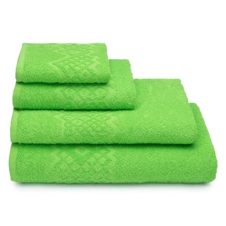 Полотенце Cleanelly Flashlights зеленый 30х70 см, махра