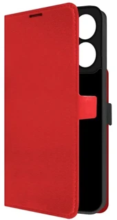 Чехол-книжка Krutoff Eco Book для Xiaomi Redmi 13C/Poco C65 красный 