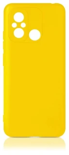 Накладка DF для Xiaomi Redmi 12C/ Poco C55, желтый 