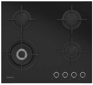 Газовая варочная панель Hotpoint HG 62I/BK, черный 