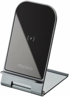 Беспроводное зарядное устройство Deppa QI 15 Вт Slim 