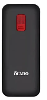 Сотовый телефон OLMIO E12, черный/красный 
