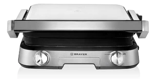 Электрогриль BRAYER 2001BR, серебристый 