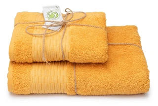 Полотенце Cleanelly Natural colors оранжевый 50х90 см, махра