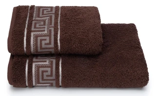 Полотенце Cleanelly Tavropos коричневый 70х130 см, махра
