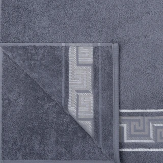 Полотенце Cleanelly Tavropos темно-серый 70х130 см, махра 