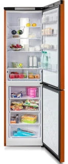 Холодильник Бирюса T980NF, оранжевый 