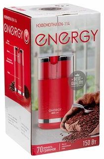 Кофемолка Energy EN-114, красный 