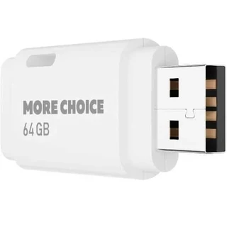 USB-накопитель More Choice MF64 64 ГБ, USB 2.0, белый 