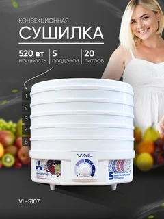 Сушилка для овощей и фруктов VAIL VL-5107 