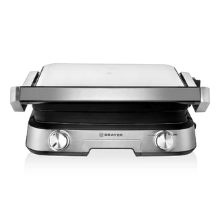 Электрогриль BRAYER 2001BR, серебристый 