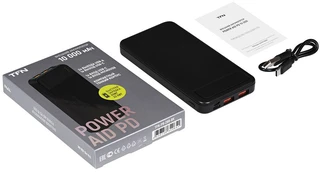 Внешний аккумулятор TFN PowerAid PD, 10000мАч, черный 