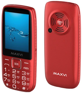 Сотовый телефон Maxvi B32, красный 