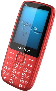 Сотовый телефон Maxvi B32, красный 