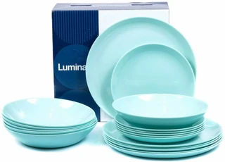 Набор столовой посуды Luminarc Дивали Лайт Тюркуаз, 18 предметов 