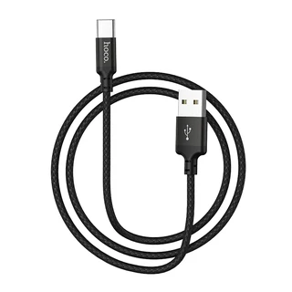 Кабель hoco X14 Times Speed USB-A 2.0 - USB-C, 2 м, 2 А, черный 