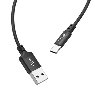 Кабель hoco X14 Times Speed USB-A 2.0 - USB-C, 2 м, 2 А, черный 