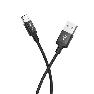 Кабель hoco X14 Times Speed USB-A 2.0 - USB-C, 2 м, 2 А, черный 