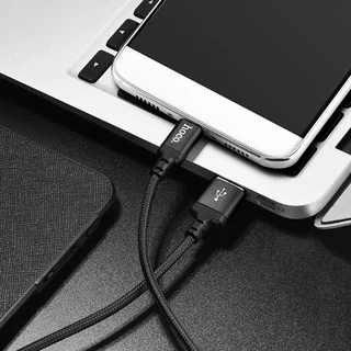 Кабель hoco X14 Times Speed USB-A 2.0 - USB-C, 2 м, 2 А, черный 