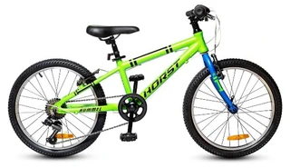 Велосипед HORST Hummel 20", черный/зеленый