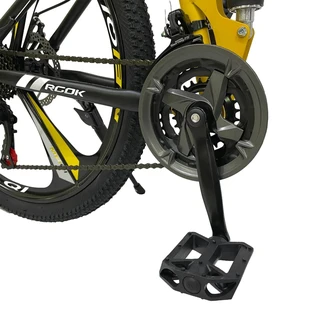 Велосипед складной Rook TS262D 26", черный/желтый 