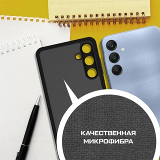 Накладка Krutoff Silicone Case для Samsung Galaxy A25 5G, черный 