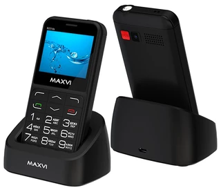 Сотовый телефон Maxvi B231ds, черный 