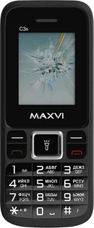 Сотовый телефон Maxvi C3n, черный 