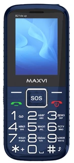 Сотовый телефон Maxvi B21ds UP, синий 