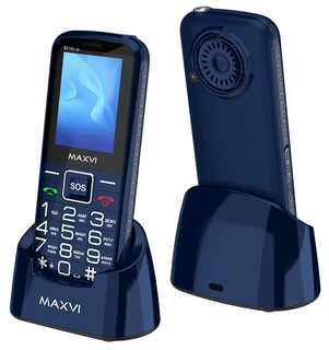 Сотовый телефон Maxvi B21ds UP, синий 