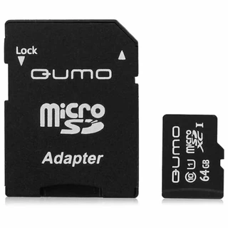 Карта памяти microSDHC Oumo 64GB + адаптер SD