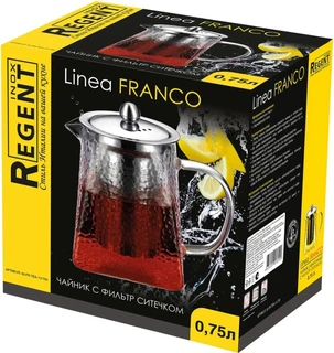 Чайник заварочный Regent inox Linea FRANCO, 0.75 л 