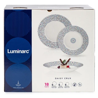 Набор столовый Luminarc Essence Daisy Crux, 18 предметов 