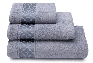 Полотенце Cleanelly OSMAN серо-бежевый 100х150, махра 