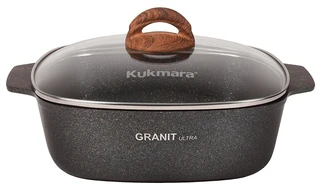 Кастрюля-жаровня Kukmara Granit Ultra, 5.0 л 