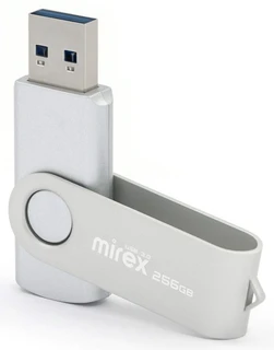 Флеш накопитель Mirex Swivel 256GB, серебристый 