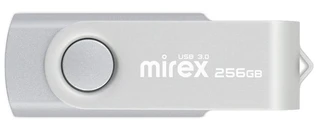 Флеш накопитель Mirex Swivel 256GB, серебристый 